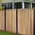 black wood privacy fence