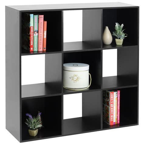 black 9 cube shelf