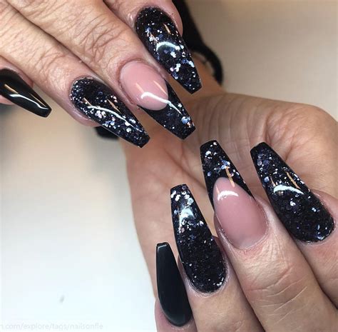 Black Acrylic For Nails