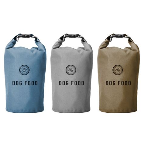 black and blue dog food bag