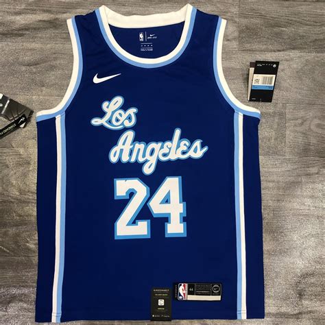 black and blue lakers jersey
