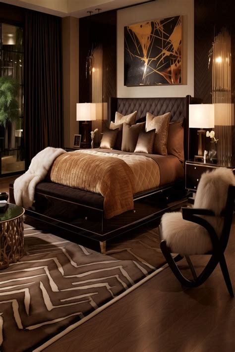 Black And Brown Master Bedroom