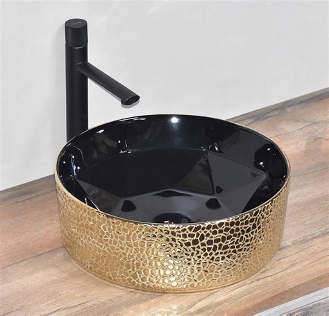 black and gold basin