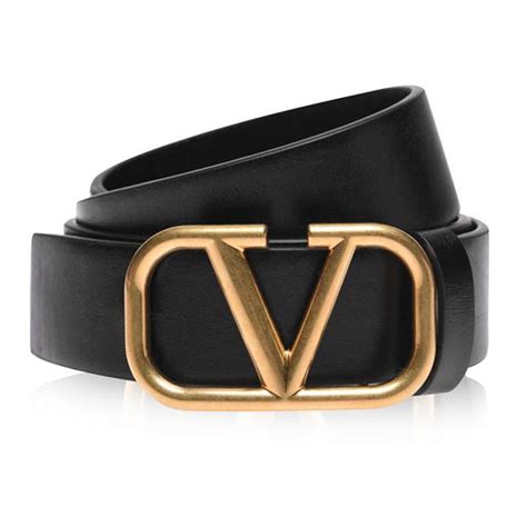 black and gold valentino belt