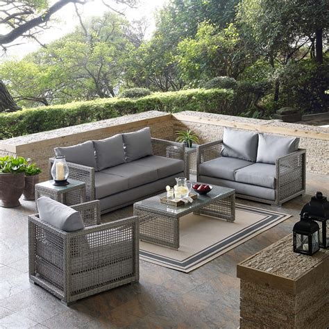 black and grey outdoor furniture