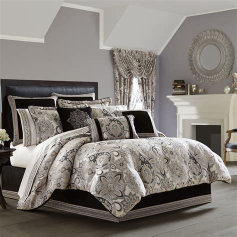 Black And Silver Bedroom Comforter Set