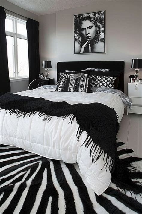 black and white bedroom ideas storage solutions
