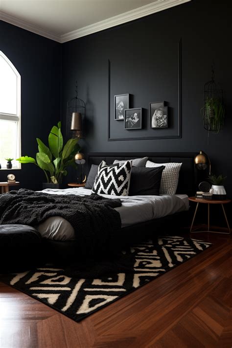 Black And White Bedroom Wall