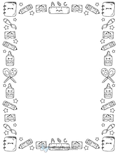 Black And White Classroom Border