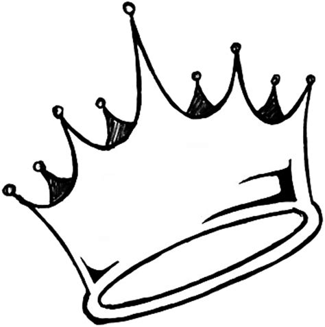 black and white crown png transparent