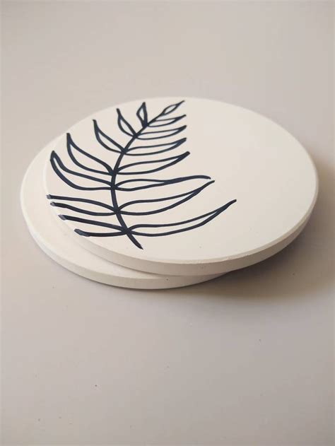 black and white drink coasters