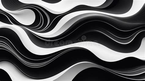 Black And White Flow Pattern