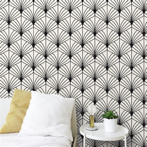 Black And White Pattern Removable Wallpaper