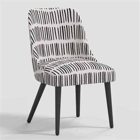 Black And White Patterned Dining Chairs