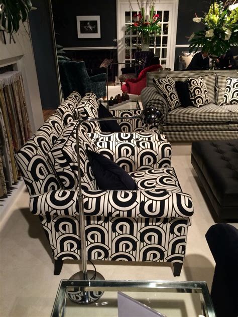 Black And White Patterned Sofa