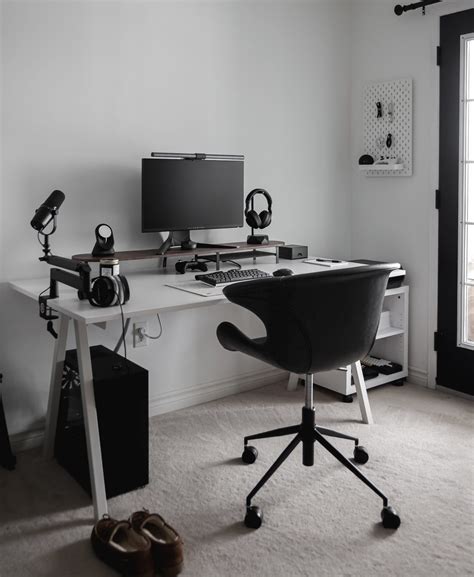 Black And White Setup Desk