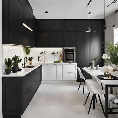 Creating A Chic And Cozy Black And White Small Kitchen