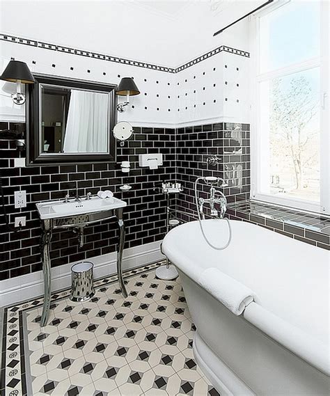 21 Traditional Black And White Bathroom Design Ideas Interior God