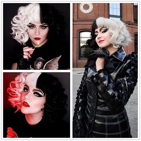 black and white wig cruella