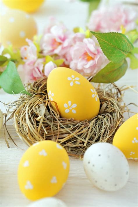 black and yellow easter eggs