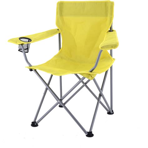 black and yellow folding chair