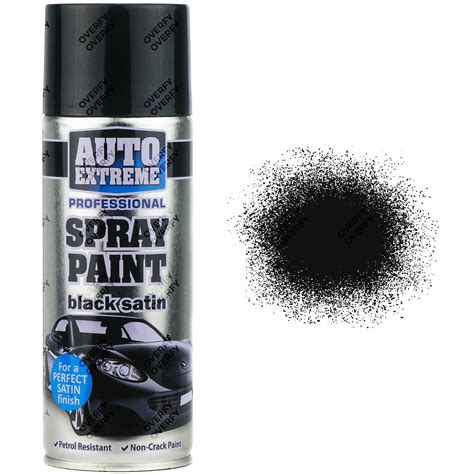black auto paint spray can