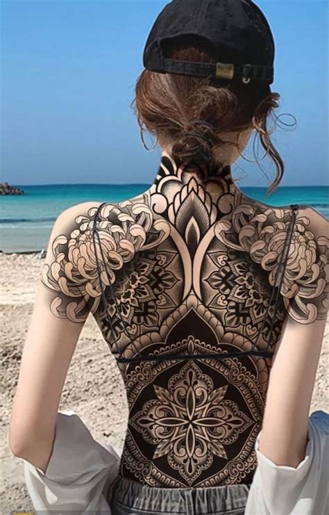 Inspirational Black Back Tattoo Designs References