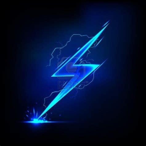 black background with lightning bolt design