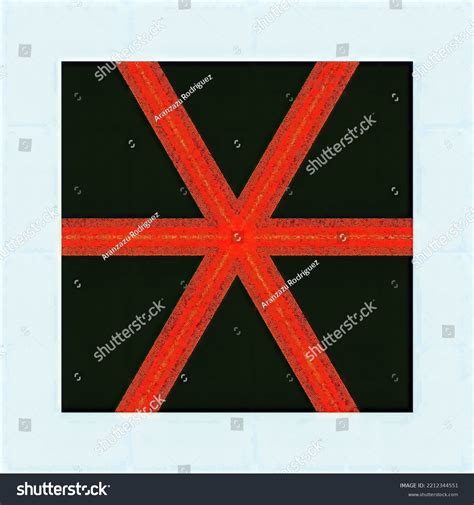 Black Background With Red Cross