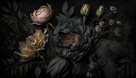 Black Backgrounds With Flowers