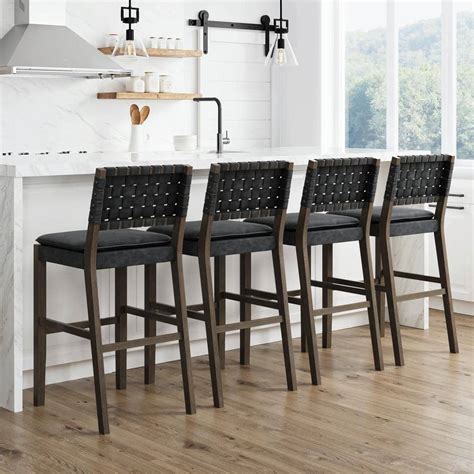 Black Bar Stools Set Of 4