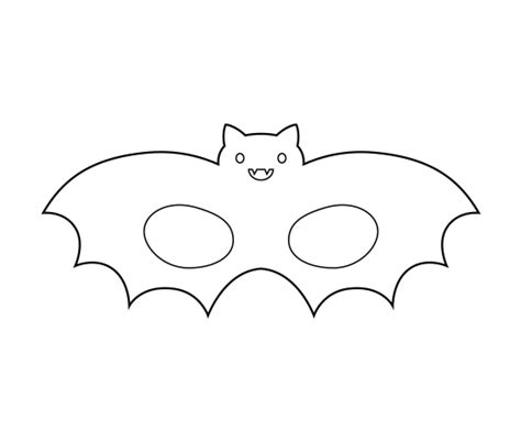 Black Bat Printable Mask
