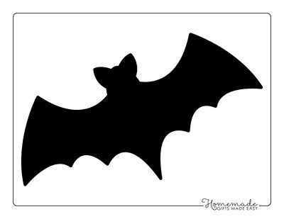 Black Bat Template Printables