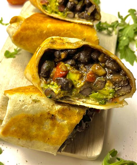 black bean breakfast burrito