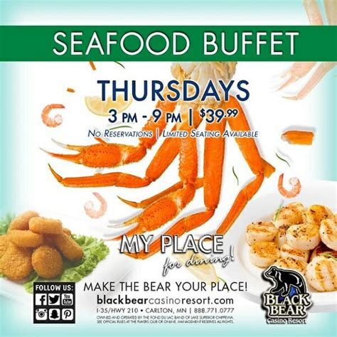 black bear seafood buffet