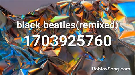black beatles Roblox ID