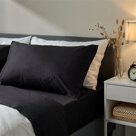Black Bed Sheets Ikea