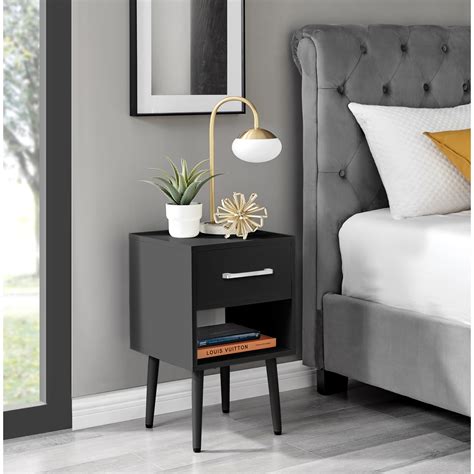 Black Bedside Table Ideas