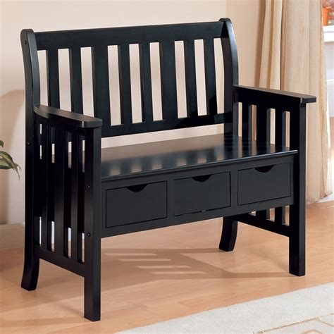 Enhance Your Entryway with a Stylish and Functional Black Bench