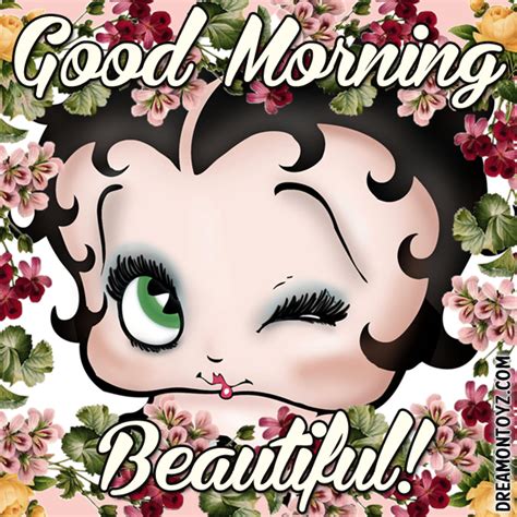 black betty boop good morning images