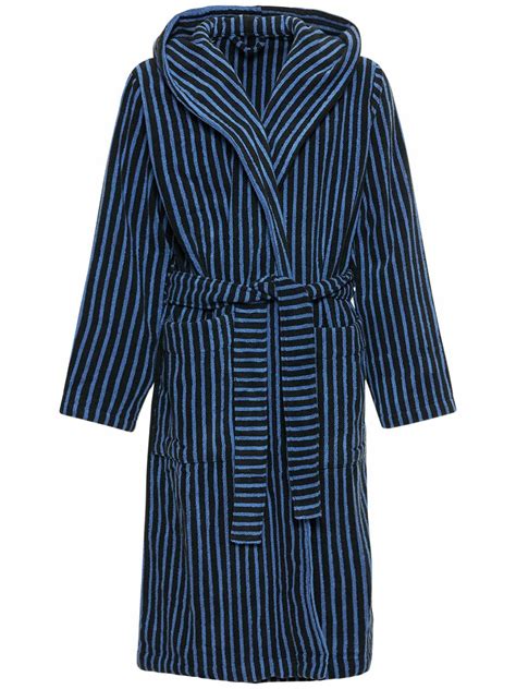 Black Blue Bathrobe