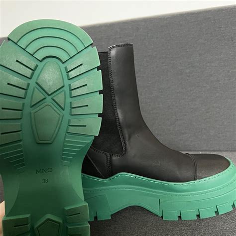 Black Boots Lime Green Sole