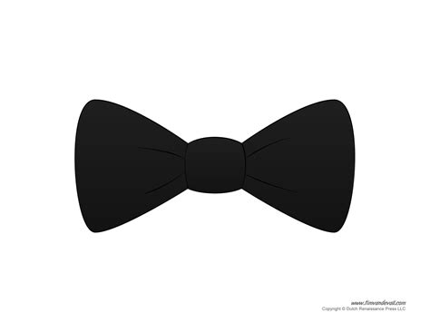 Black Bow Tie Printable