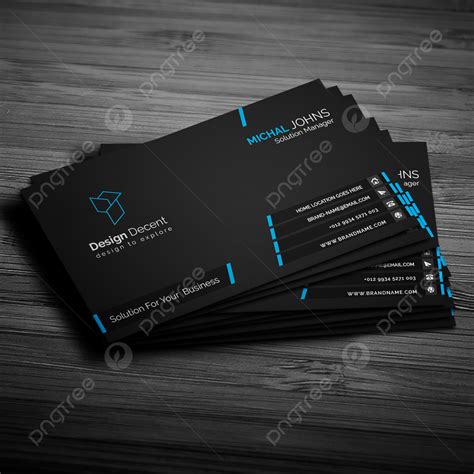 black business card templates