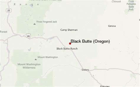 black butte oregon map