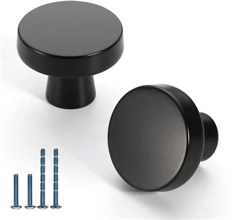 Black Cabinet Knobs Round