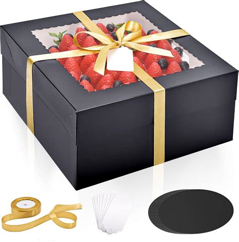 Black Cake Boxes Canada