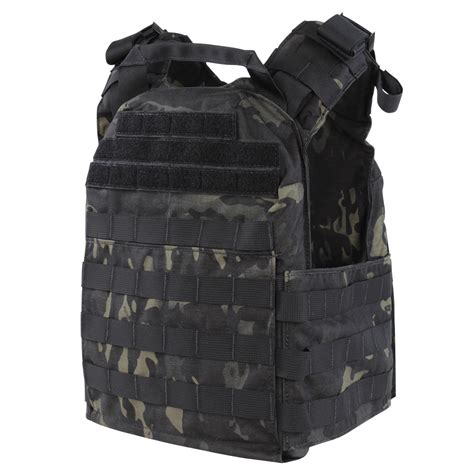 black camo plate carrier