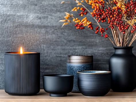 Black Candle Vase