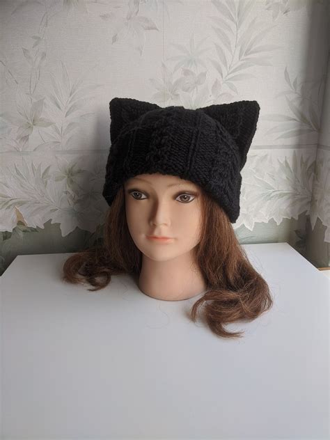 Black Cat Ear Hat Snapback